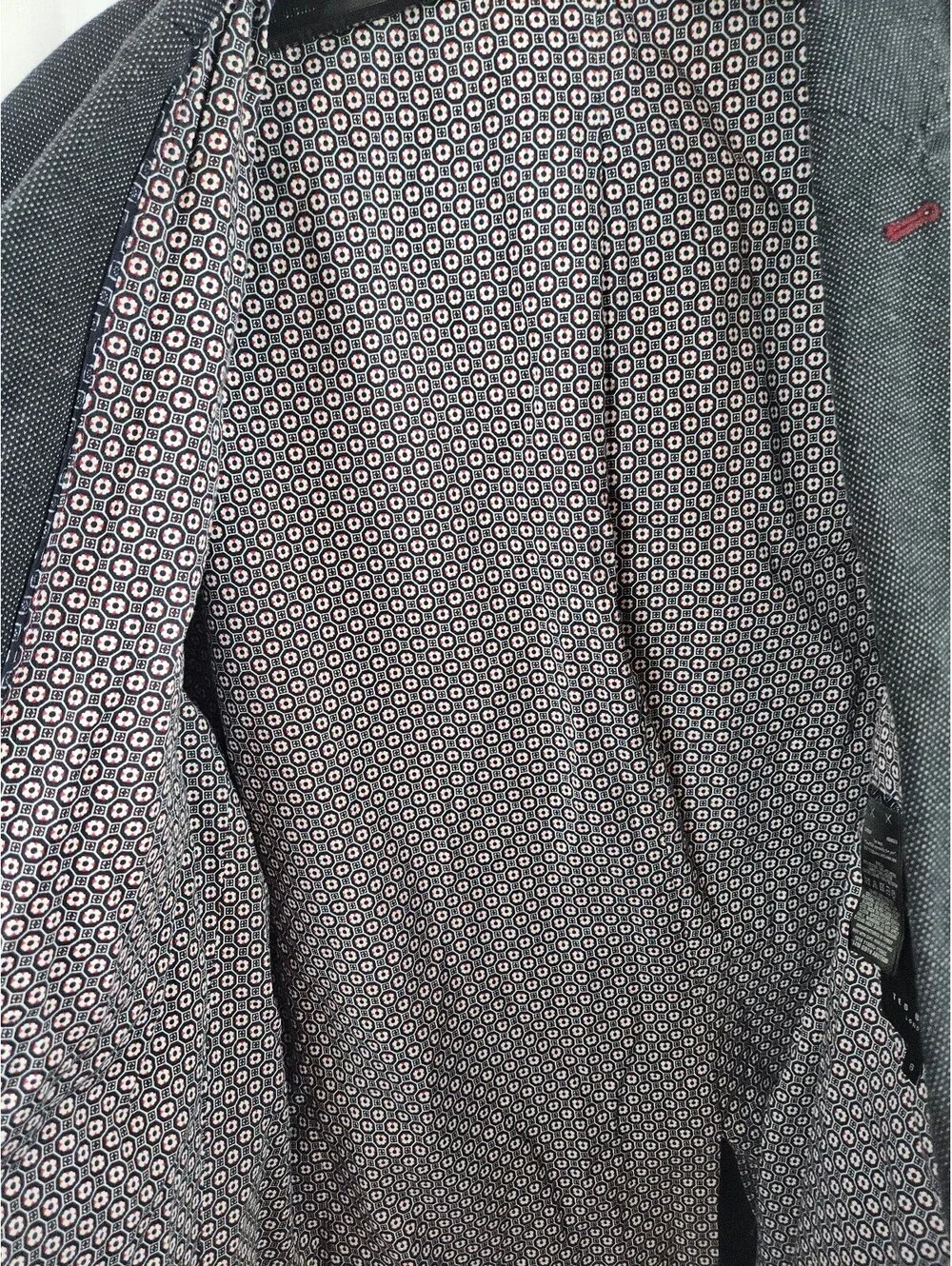 Ted Baker London Men's Gray Cotton-Poly Blend Blazer, 6